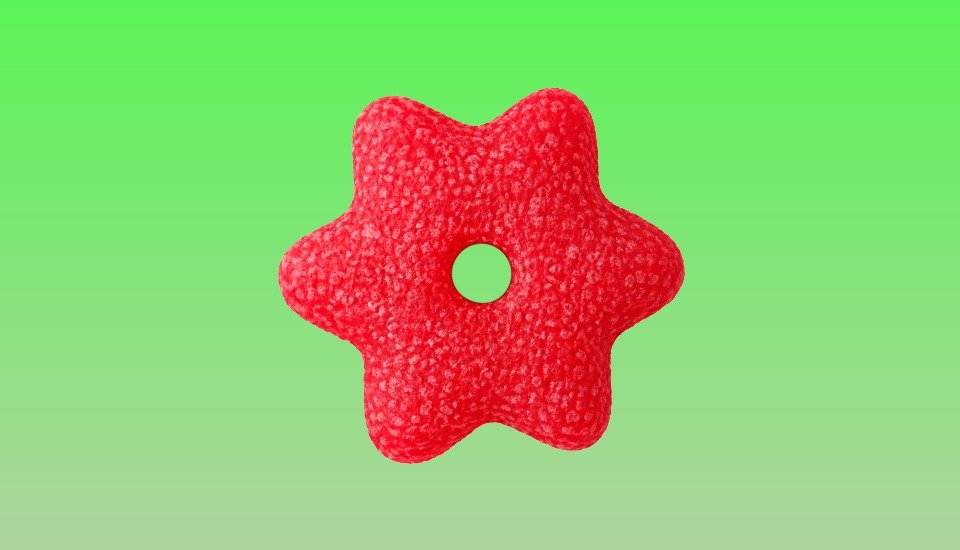 micropunto estrella roja 6 puntas lsd